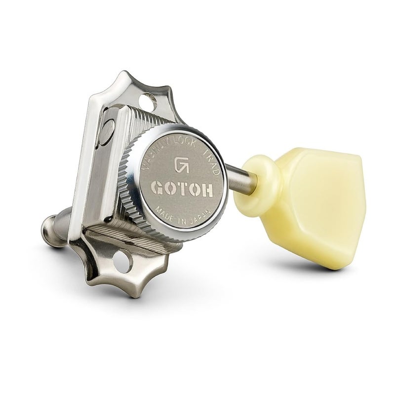 Gotoh SD90-MGT 3x3 Locking Tuning Keys with Lock Knob - Nickel - Image 1